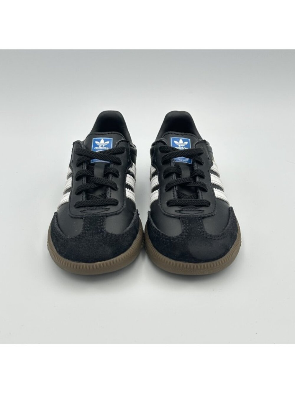 Adidas Samba Classic Sneakers Kids Toddler Size 9K US Black White Gum Sole - Picture 2 of 10